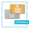 Card con lavorazione glitter oro oppure argento