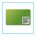 Card in Pura cellulosa con QR code